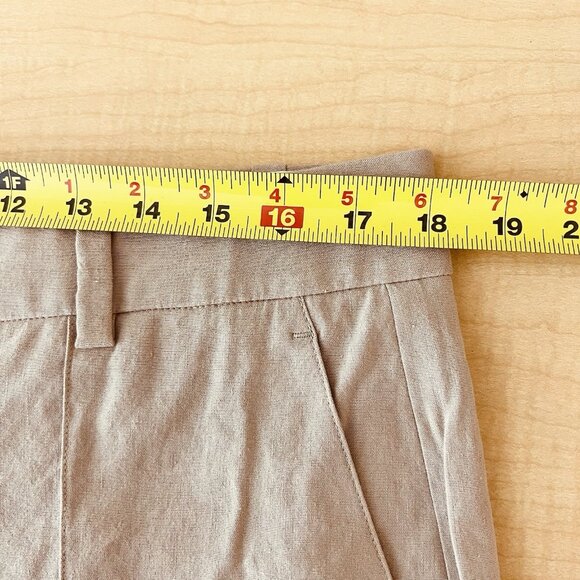 NWT VINCE Women Linen Blend Light Brown Pants w/Pintuck Size 14 Wide Leg $395.00 - Picture 9 of 15